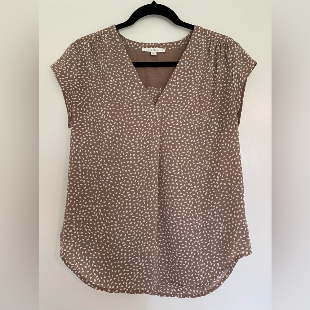 Fun 2 Fun Blouse - Mauve - Size S